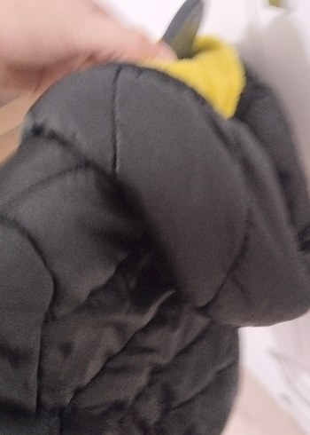 Siyah Erkek Çocuk Fermuarlı Street Wear Mont - Görsel 4