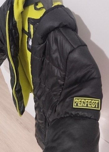Siyah Erkek Çocuk Fermuarlı Street Wear Mont - Görsel 2