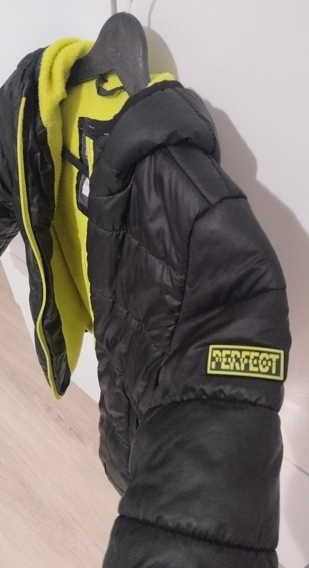 Siyah Erkek Çocuk Fermuarlı Street Wear Mont - Görsel 2