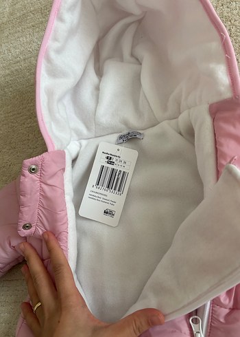 Fermuarlı Pembe Bebek Kız Tulumu - Görsel 3