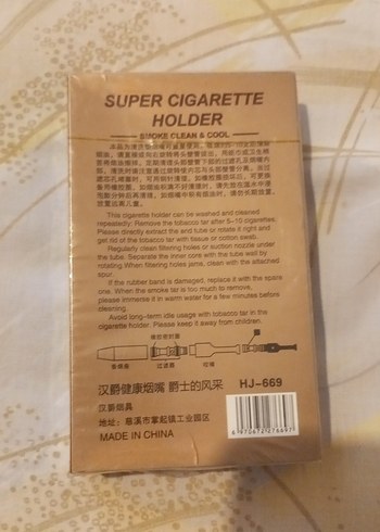 Diğer Altın Renkli Sigara Tutucu Seti HJ-669