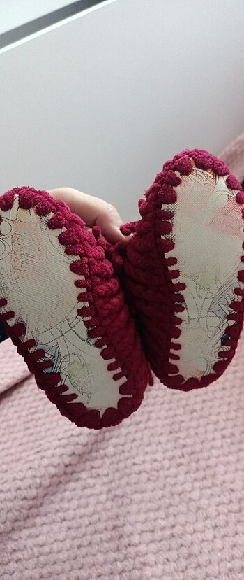 Çocuk el örgüsü patik  - Görsel 3