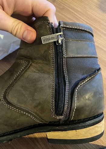 Tokalı Kahverengi Erkek Biker Botları Harley Orjinal 44.5 - Görsel 6