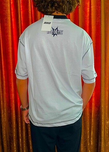 Diğer Ters Dikiş Baskılı Oversize T-Shirt tee