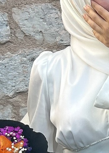 Tesettür nikah söz mezuniyet elbisesi - Görsel 6