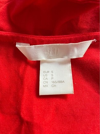 s Beden kırmızı Renk H&M narçiçeği bodysuit