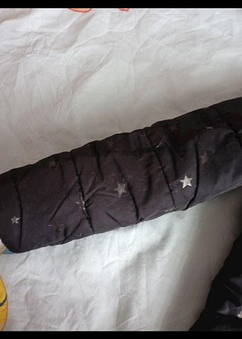 Siyah Kürklü Kapüşonlu Kız Montu - Görsel 5