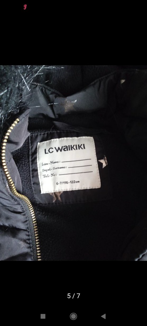 Siyah Kürklü Kapüşonlu Kız Montu - Görsel 3