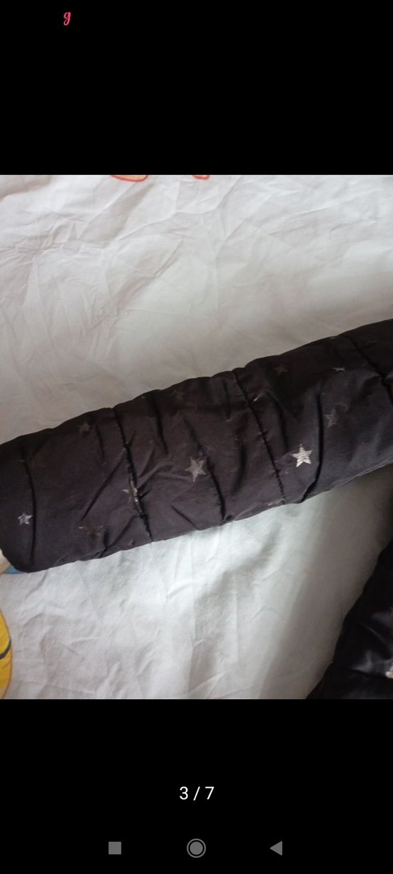 Siyah Kürklü Kapüşonlu Kız Montu - Görsel 5