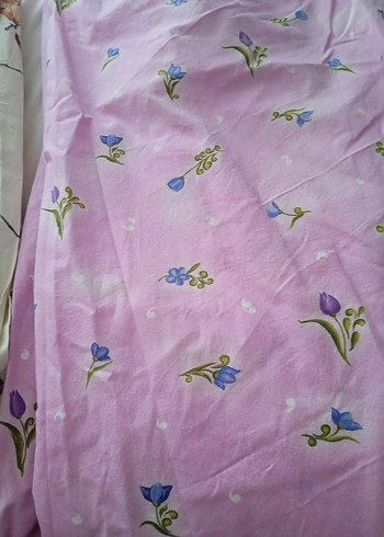 Pastel Pembe Çiçek Desenli Nevresim Takımı - Görsel 2