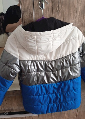 Erkek Çocuk Renk Bloklu Fermuarlı Mont - Görsel 3