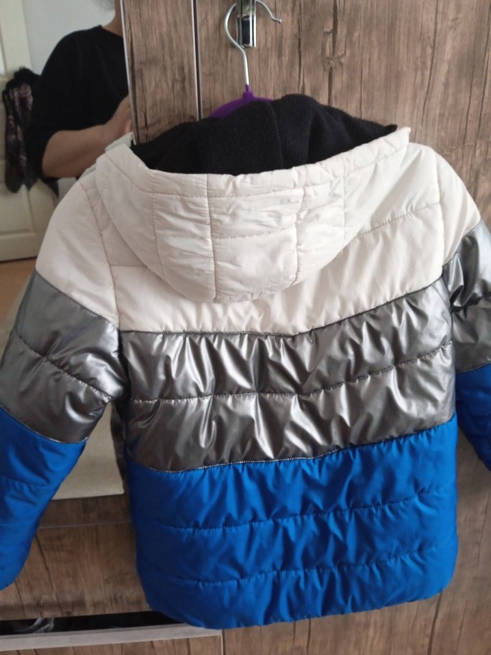 Erkek Çocuk Renk Bloklu Fermuarlı Mont - Görsel 3