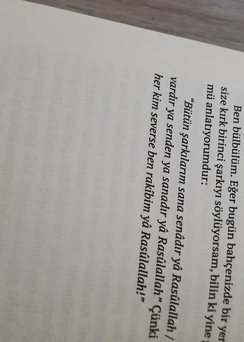 Beden Hz. Muhammed için Bülbülün Kırk Şarkısı