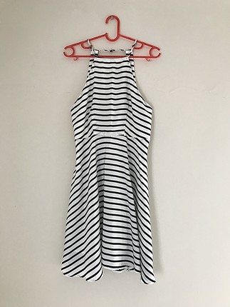 Twist Black & White Dress