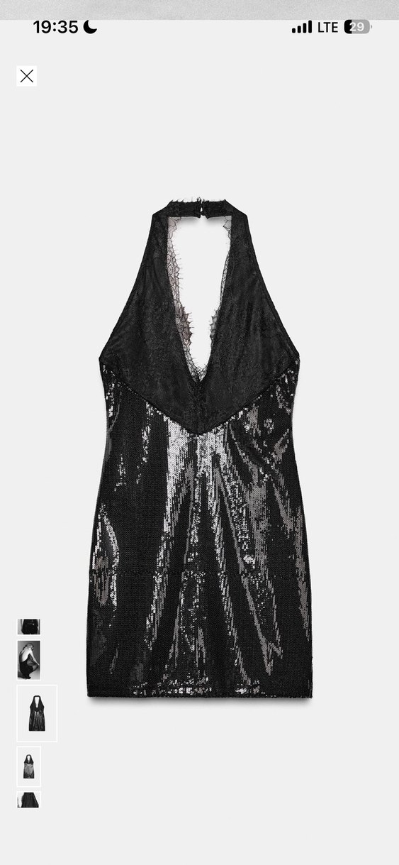 Zara pullu halter kısa elbise - Görsel 2