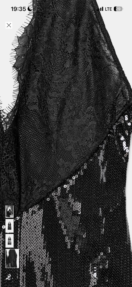 Zara pullu halter kısa elbise - Görsel 4