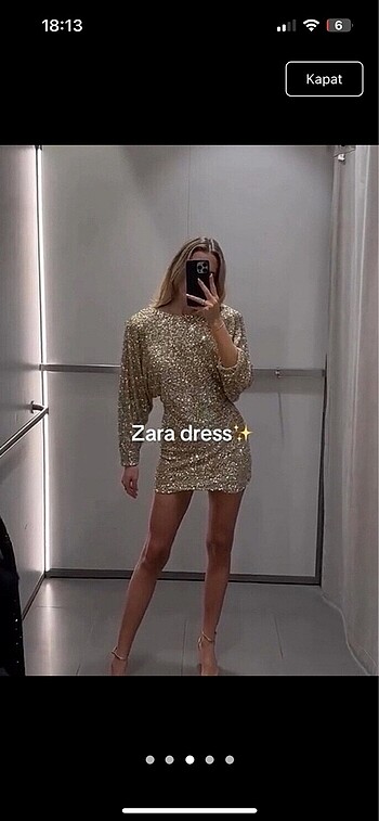 Zara elbise