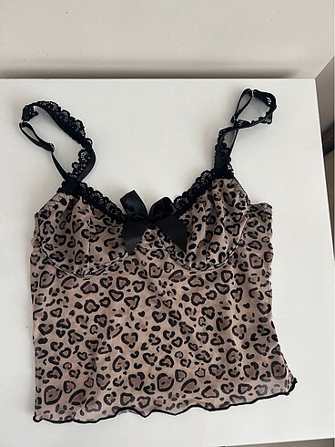 Shein leopar crop