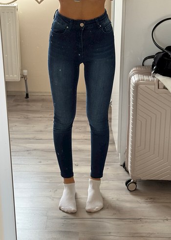 Lacivert Kadın Skinny Jean