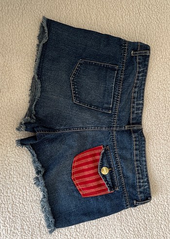 l Beden Koton Mini Denim Şort