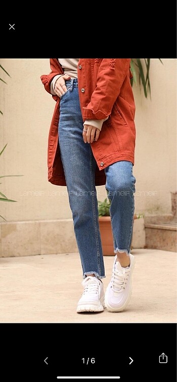 Mom jean kot pantolon - Görsel 2