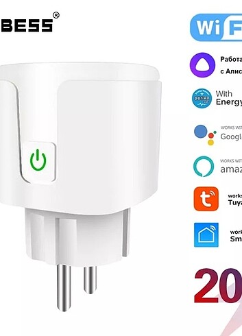 TUYA SMART WİFİ PRİZ AKILLI PRİZ 20 AMPER