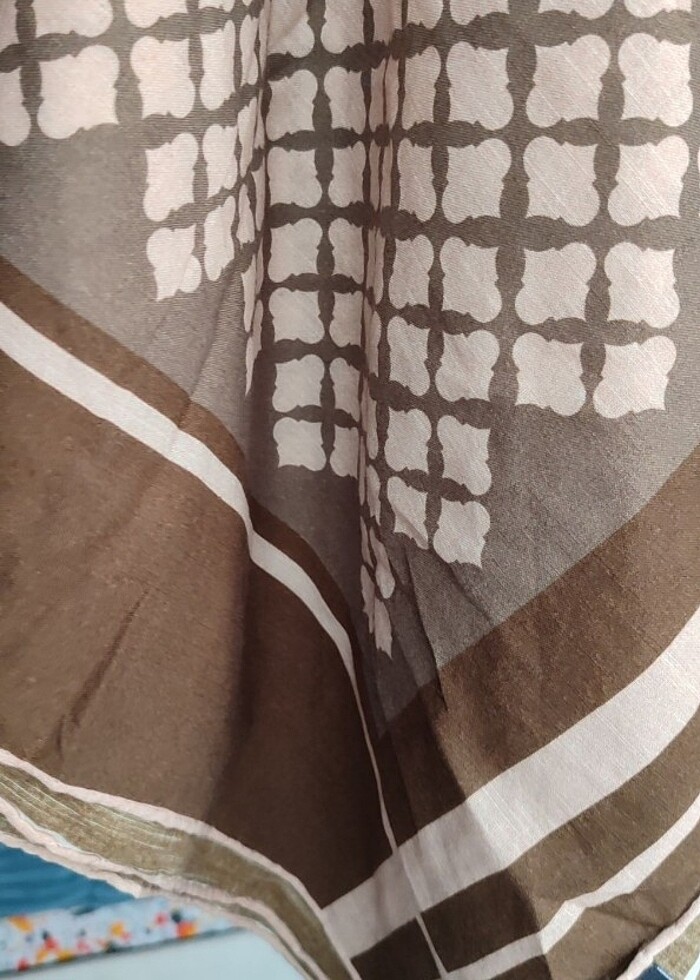 Silk home pamuklu büyük eşarp - Görsel 2