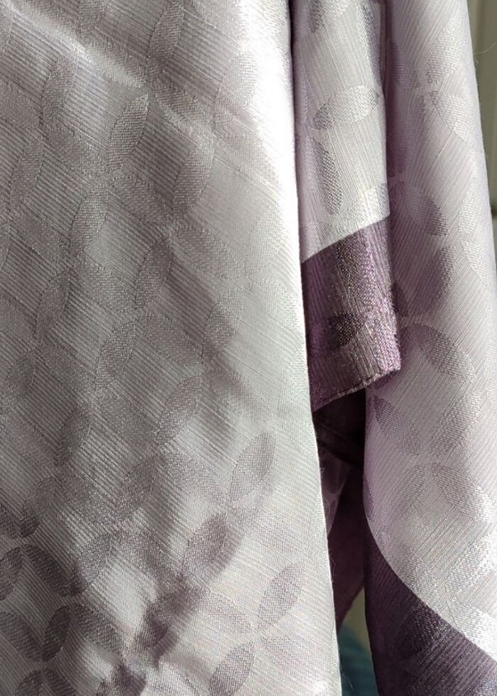 Karaca jakarlı lila şal - Görsel 3