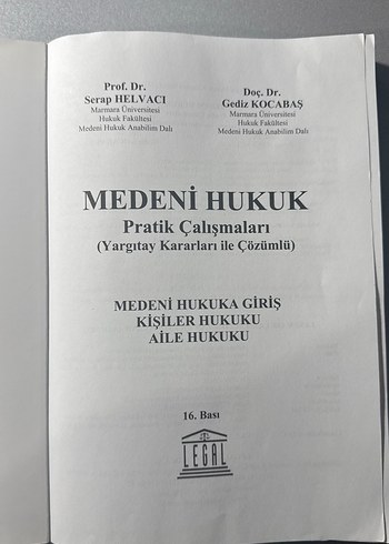 Serap Helvacı Medeni Hukuk Pratik kitabı - Görsel 2