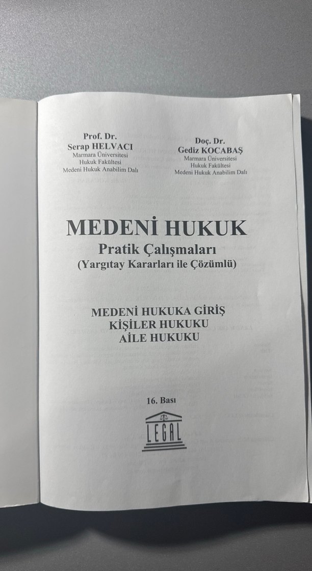 Serap Helvacı Medeni Hukuk Pratik kitabı - Görsel 2