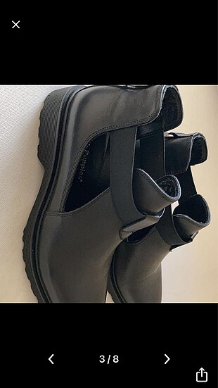 37 Beden siyah Renk Hush puppies bot sıfır