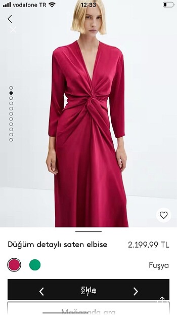 Mango sıfır etiketli elbise gece gündüz