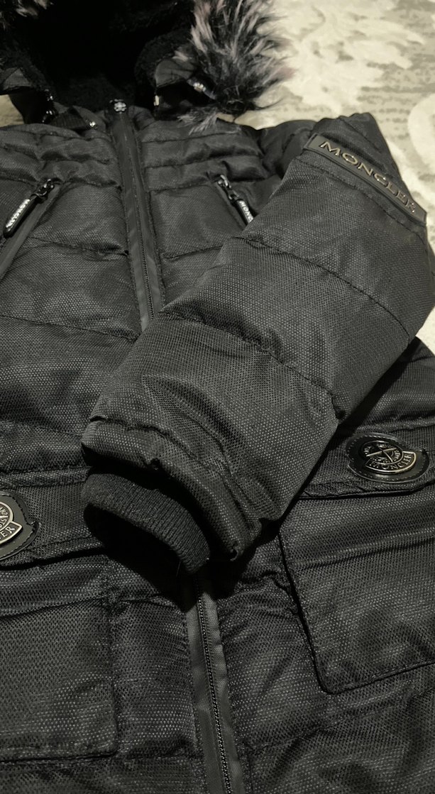 Siyah Kürklü çocuk Kışlık Mont - Görsel 3