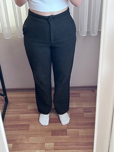xs Beden gri Renk Trendyolmilla Pantolon