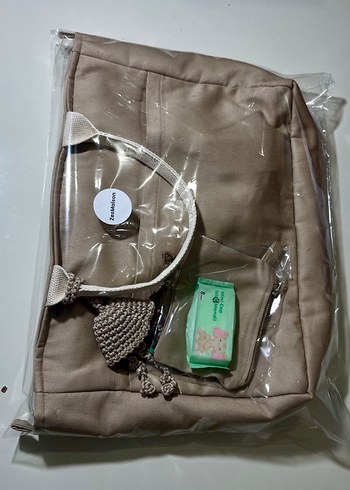 Kadın El Omuz Askılı Kanvas Tote Çanta Sandy - Bej