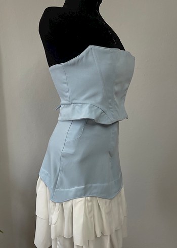 Pastel Mavi Mini Hemşire Korsesi - Görsel 4