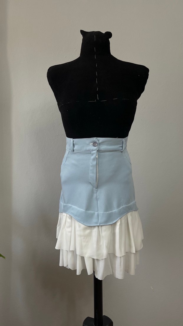 Pastel Mavi Mini Hemşire Korsesi - Görsel 5