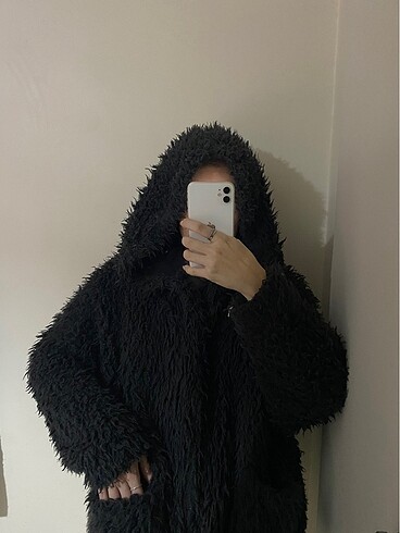 s Beden Pull & bear tüylü ceket