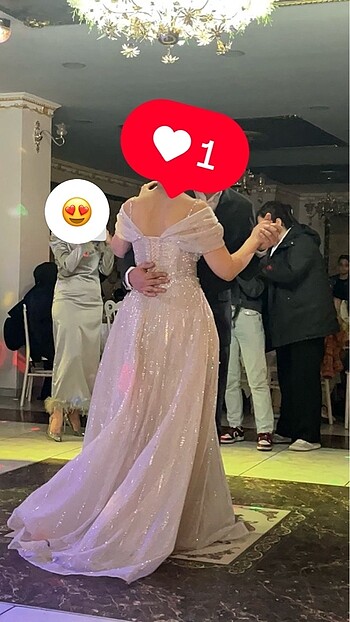 Nişanlık elbisem 38 beden yeni gibi
