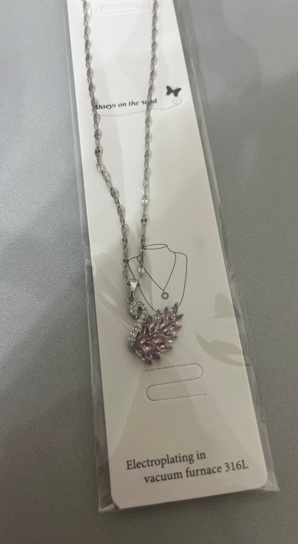 Uzun Zincirli Bohem Pembe Kadın Kolye - Görsel 3