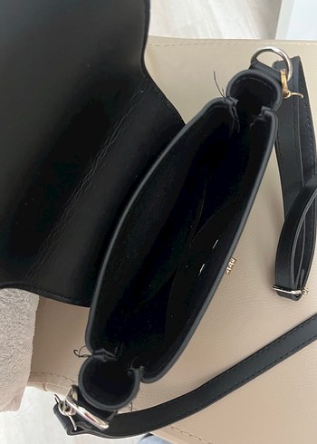Zara Klasik Siyah Deri Kadın Çanta