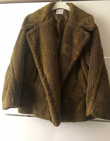 zara peluş kürk mont kaban