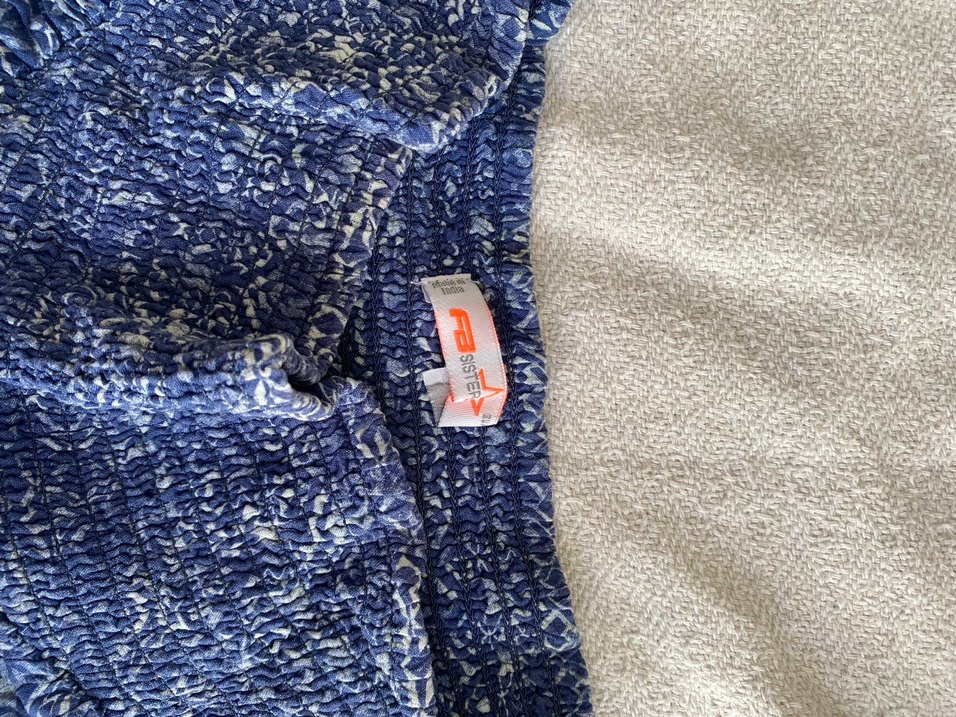 Mavi Batik Desenli Mini Etek - Görsel 2