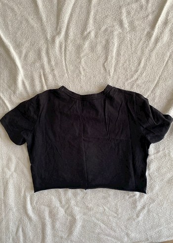 Siyah Baskılı Kısa Kollu Tişört - Görsel 3