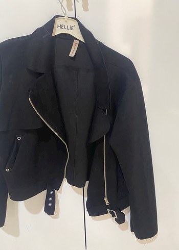 Fermuarlı SiyahMidi Ceket - Görsel 3