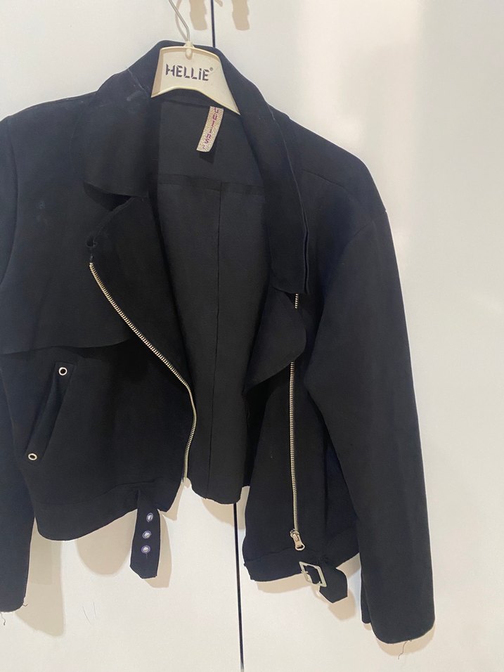 Fermuarlı SiyahMidi Ceket - Görsel 3