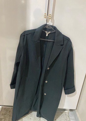 Yesil Keten Kadın Blazer Ceket - Görsel 6