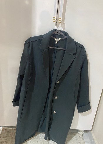 Yesil Keten Kadın Blazer Ceket - Görsel 7