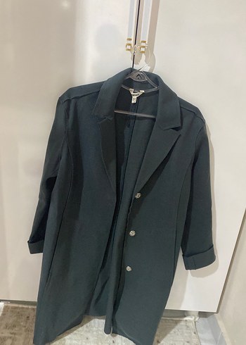 Yesil Keten Kadın Blazer Ceket - Görsel 5