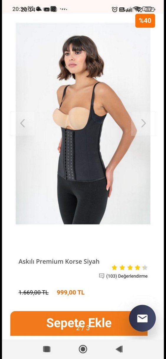 yamuna korse hiç giyilmedi 3xl - Görsel 2